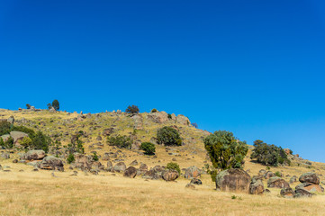 Australian outback landscape on sunny day