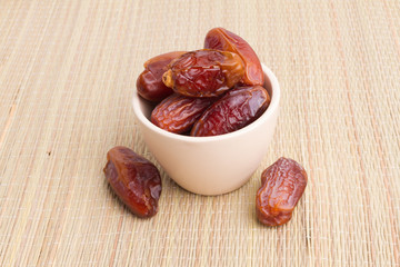 Fototapeta na wymiar Dried dates fruit