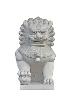 stone carving lion