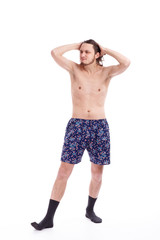 Fototapeta premium photo shoot men in the studio