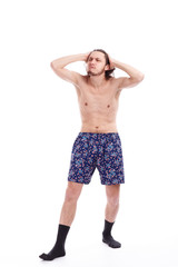 Fototapeta premium photo shoot men in the studio