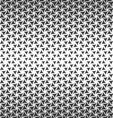 Vector seamless texture. Modern abstract background. Monochrome pattern of triangles of different sizes.
