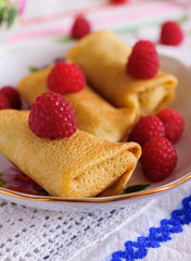 Pancakes with filling.