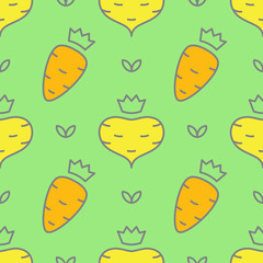 vegetables seamless pattern