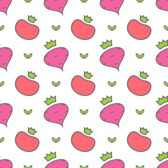 vegetables seamless pattern