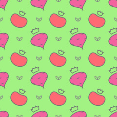 vegetables seamless pattern