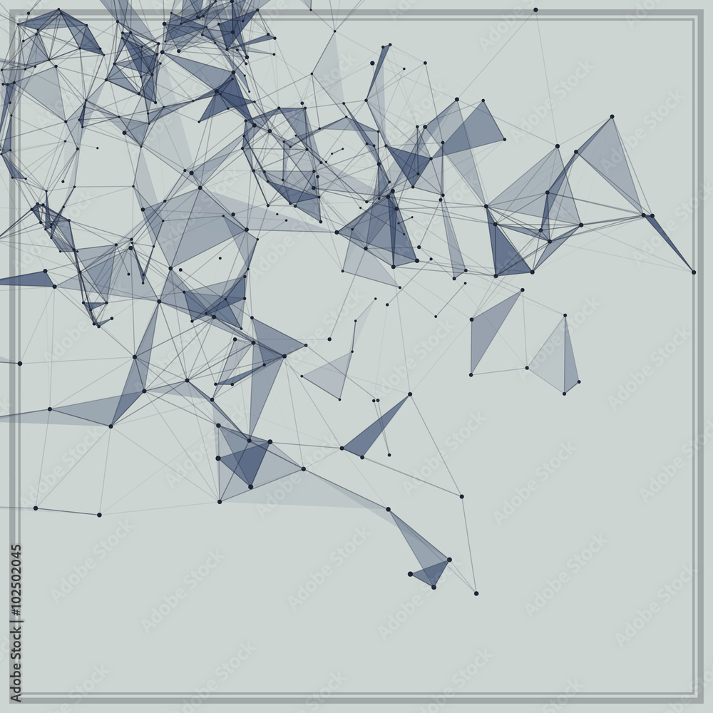Poster abstract background with dotted grid