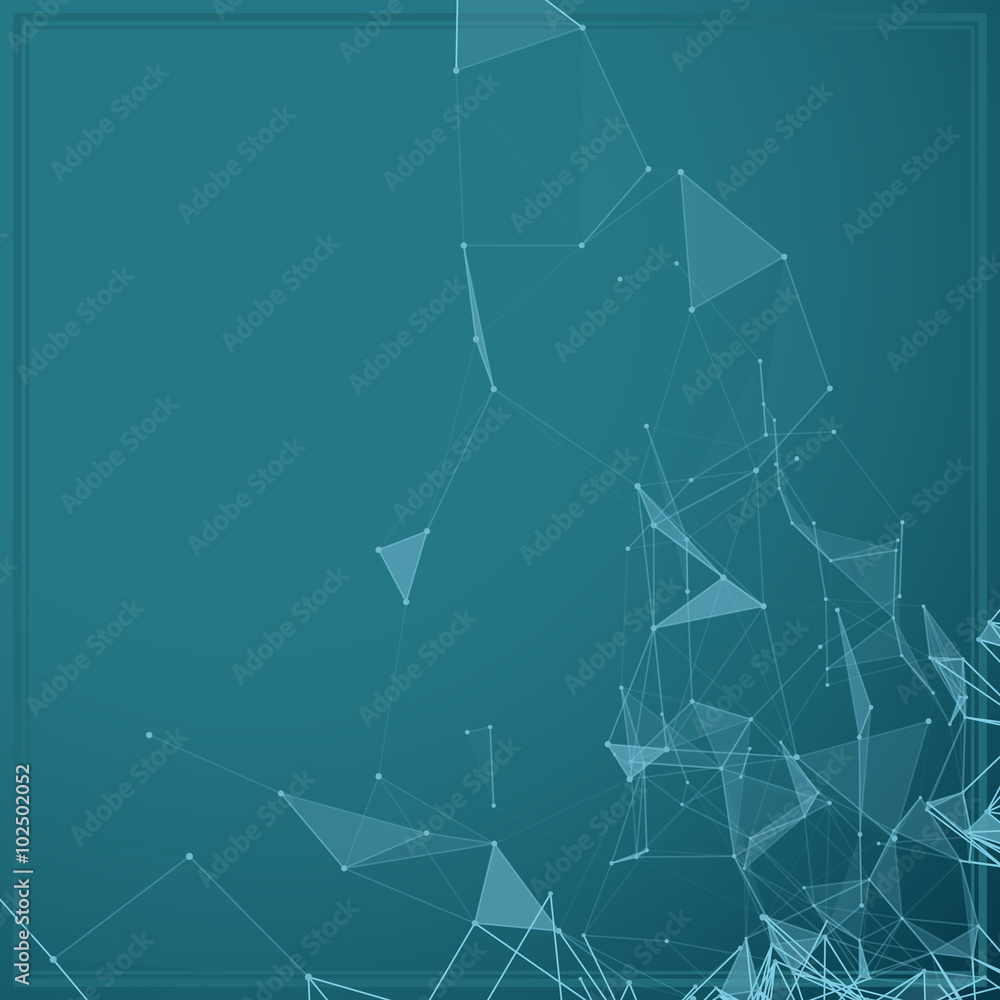 Poster abstract background with dotted grid