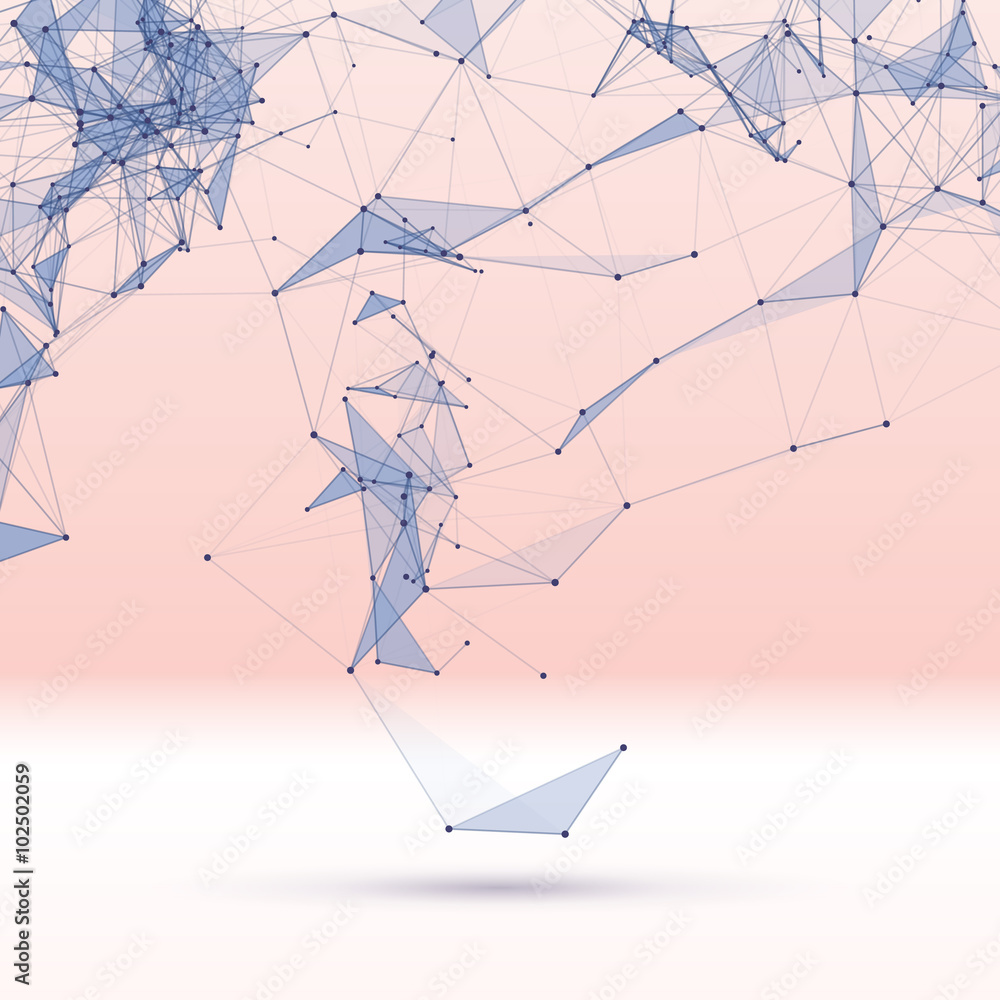 Poster Abstract background with dotted grid