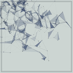 Abstract background with dotted grid