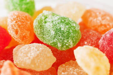 Fototapeta na wymiar Sugar candies in different colors