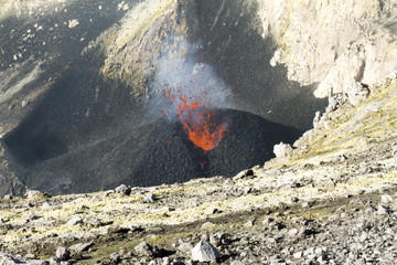 summit crater of Volcano Etna