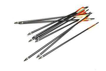 Crossbow arrows isolated