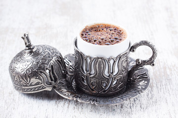 A cup of Turkish coffee