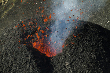 Mount Etna volcano activity