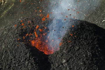 Poster Vulcano Mount Etna volcano activity