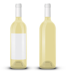 Bouteille de vin blanc 01