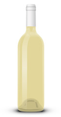 Bouteille de vin blanc 03