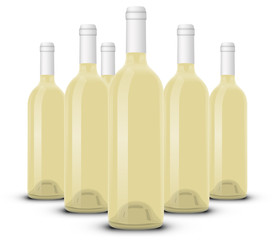Bouteille de vin blanc 08