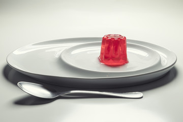 Gelatin on a dish