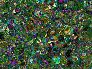 Green spotted abstract background.