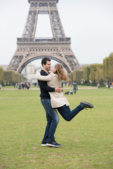 Fototapeta premium young couple in Paris