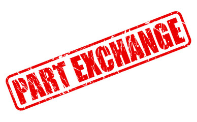 PART EXCHANGE red stamp text