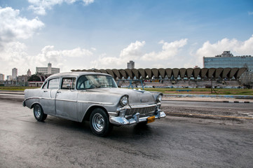old Cuban car in the street
