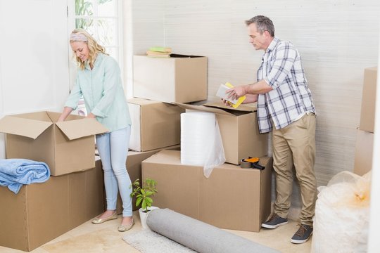 Mature Couple Moving Out