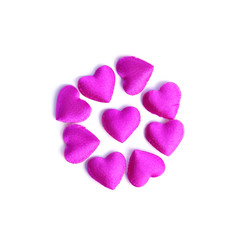 Pink hearts