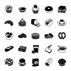 Bakery vector icons