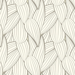 The geometric pattern of abstract leaves. Seamless background ve