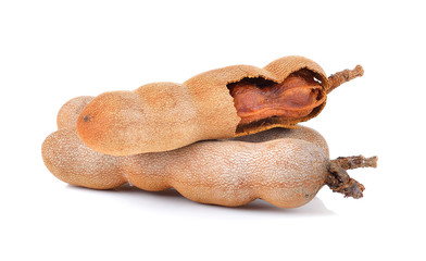 tamarind on white background