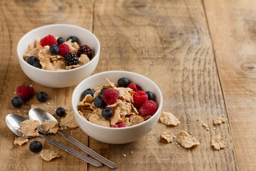 Granola or muesli with fresh berries