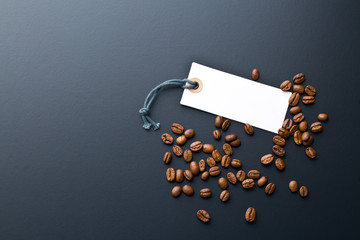 coffee beans and price label - Powered by Adobe