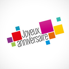 Fototapeta premium joyeux anniversaire
