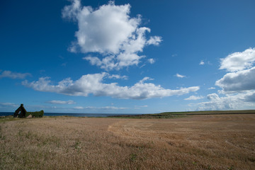 Hausruine am Strand