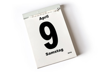9. April 2016