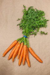 carote biologiche organiche fresche dall'orto