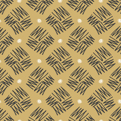 Fototapeta premium Vector seamless pattern zigzag in doodle style. Hand drawing.