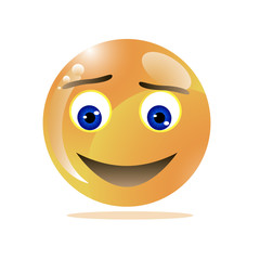 happy emoticon vector illustration