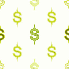 seamless background with dollar symbol