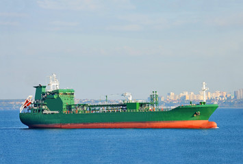 LPG (liquid petroleum gas) tanker at sea