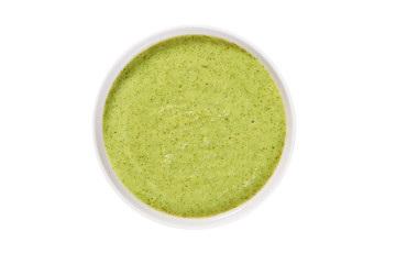 green cream soup