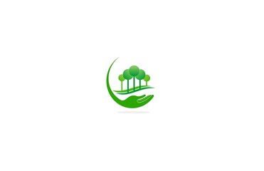 green landscape care environment logo