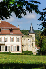 Fototapeta na wymiar Elegance old french chateau in Alsace