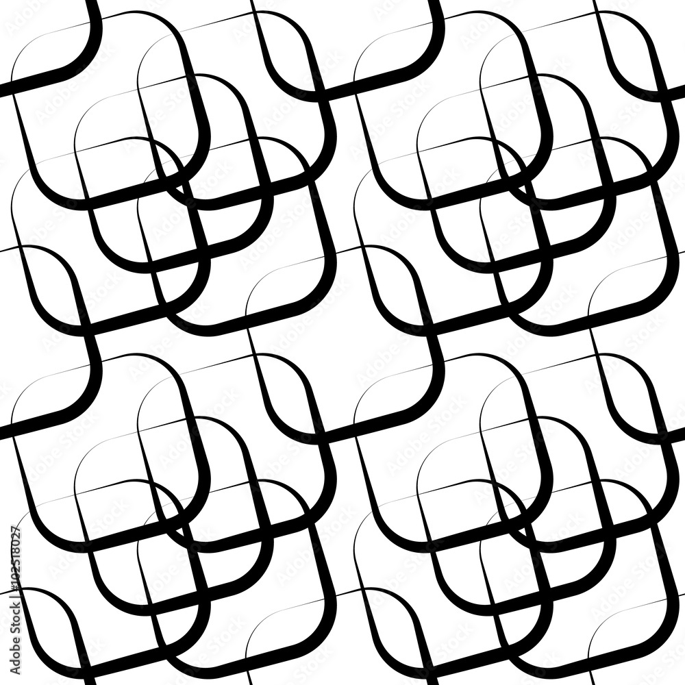 Aufkleber squares abstract repeatable geometric pattern. monochrome backgr