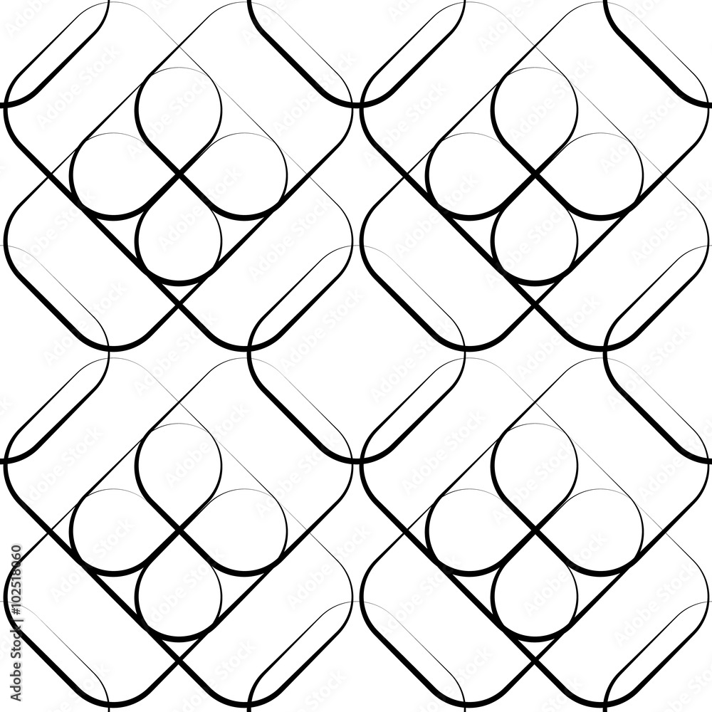 Poster squares abstract repeatable geometric pattern. monochrome backgr