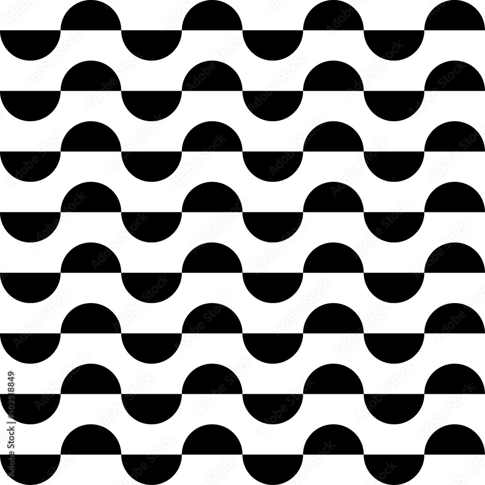 Poster Seamlessly repeatable abstract geometric pattern, background. Ed