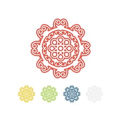 florist ornament logo icon Vector